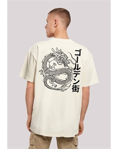 Футболка с принтом DRACHE GOLDEN GAI, песочный F4nt4stic