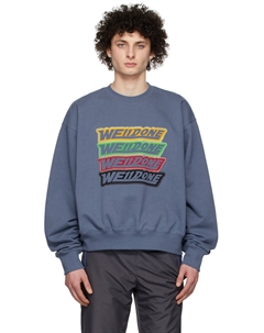 Темно-синий свитшот из ткани френч терри We11done