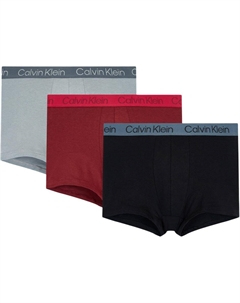 Кальсоны боксеры мужские Кальвин Кляйн 3 шт (серый, красный, черный) Calvin klein
