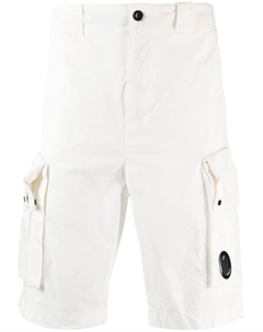 Шорты карго с логотипом, белый C.p. company