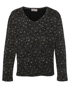 Футболка с абстрактным принтом, черный Yohji yamamoto