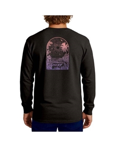 Мужская графическая футболка с длинным рукавом Banks, черный Reef