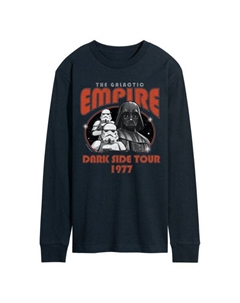 Мужская футболка с длинным рукавом Dark Side Tour 1977 с принтом, синий Star wars