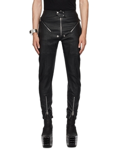 Легкие кожаные штаны Strobe Rick owens