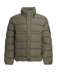 Оранжевый стеганый пуховик, зеленый C.p. company