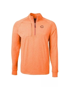 Толстовка Men's Chicago Bears Adapt Eco Knit Quarter-Zip Pullover Top, оранжевый Cutter & buck