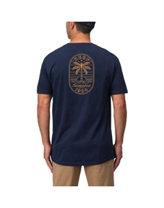 Мужская футболка с принтом "Рай", синий Reef