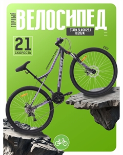 Горный велосипед Slash 29.1 D, год 2024, цвет Черный-Фиолетовый, ростовка 22 Stark
