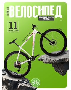 Горный велосипед Reload Evo 29, год 2024, цвет Белый, ростовка 20 Stinger