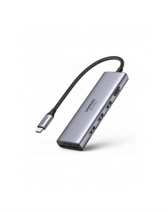 Адаптер UGREEN CM511 (60383) USB-C Multifunction Adapter серый космос Ugreen