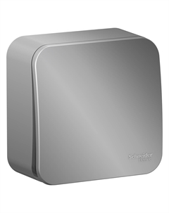 Выключатель Schneider Electric BLANCA, 1кл., открытый монтаж, в сборе, алюминий (BLNVA101003) Schneider electric