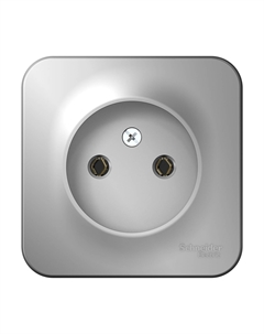 Розетка Schneider Electric Blanca, открытый монтаж, однопостовая, 16A, в сборе, IP20, алюминий (BLNRA000103) Schneider electric