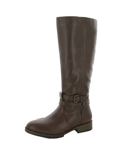 Женские высокие ботинки Garrison до колена из искусственной кожи с широким голенищем, Chocolate Naturalizer