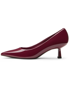 Маленькие туфли на тонком каблуке 5,7 см женские красные, цвет Red Charles&keith