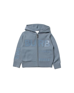 Детский свитшот, серо-голубой Burberry