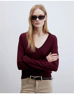 Бейсбольная майка с воротником, бордовый Сфера