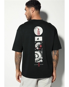 Футболка с принтом JAPANESE SURF GRAPHIC, черный Next