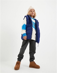 Бежевые детские угги на шнуровке Mascotte junior