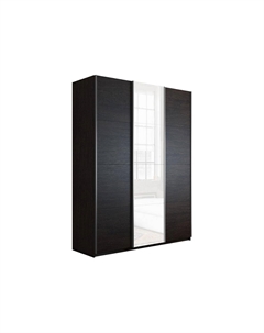 Шкаф-купе Прайм 3-х дверный (ЛДСП, Стекло) Венге 1800 Bravo