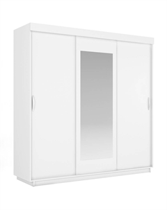 Шкаф Лайт 3-дверный Белый снег 2100 Bravo