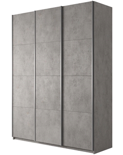 Шкаф-купе Прайм 3-х дверный (ЛДСП) Бетон 1800 Bravo