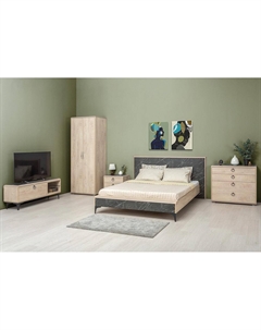 Спальня Мальта-02 Креатель/Дуб Эндгрейн элегантный Bravo