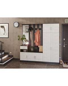 Прихожая Лофт-02 Nordic Oak-Венге Bravo