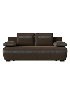 Диван прямой Каир Рогожка Коричневый Серый Bravo