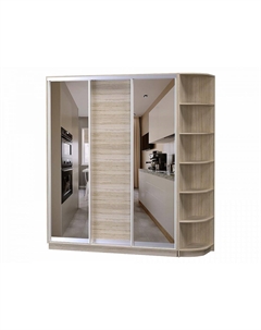 Шкаф-купе D3-07 Дуб сонома глубиной 600 мм Bravo