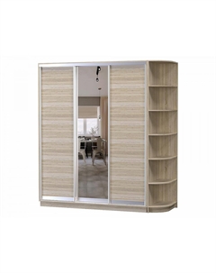 Шкаф-купе D3-06 Дуб сонома глубиной 600 мм Bravo