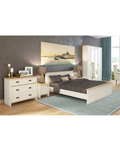 Спальня Тифани-02 Дуб небраска/ Белая сосна Bravo