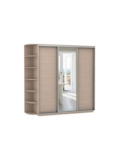 Шкаф-купе D3-06 Дуб молочный глубиной 600 мм Bravo