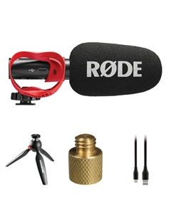 RODE VideoMic GO II-H аналоговый/USB микрофонный настольный комплект для компьютеров Rode