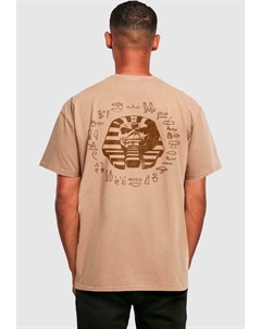Футболка с принтом POWERSLAVE - WINGED ACID WASHED, бежевый Merchcode
