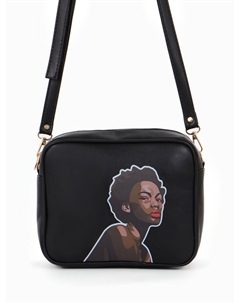 Сумка женская на молнии 22×8×17 см, черная Textura