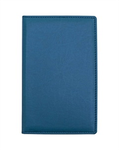 Визитница настольная Вива на 72 визитки искусственная кожа синяя Attache