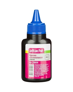Краска штемпельная синяя на водной основе 45 г Attache
