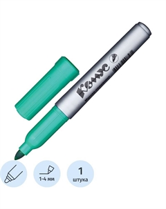 Маркер перманентный PY2304 зеленый (толщина линии 1-4 мм) круглый наконечник Комус