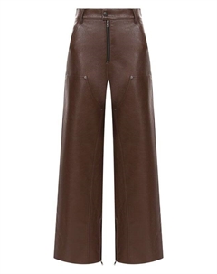 Брюки из экокожи Msgm
