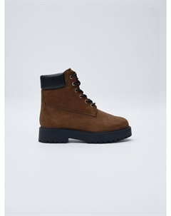 Ботинки из натурального нубука Sela