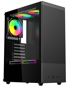 Корпус ATX Citadel 108B AH-SI2G0-000 черный, без БП, 2*USB, USB Type-C Acd