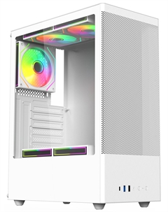 Корпус ATX Citadel 108W AH-SI2G0W-00 белый, без БП, 2*USB, USB Type-C Acd