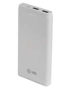 Аккумулятор внешний портативный Cactus CS-PBFSMT-10000 10000mAh 2.1A 2xUSB белый