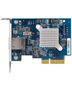 Сетевая карта QXG-10G1T Single-port (10Gbase-T) 10GbE, PCIe Gen3 x4, Low-profile bracket pre-loaded, Low-profile flat and Full-height bracksts ar Qnap
