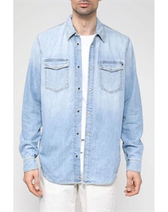 Джинсовая рубашка с эффектом потертости Pepe jeans