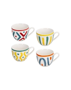 Чашка кофейная фарфоровая с принтом Iris Vietri в ассортименте Tognana