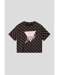 Хлопковая футболка с принтом Guess
