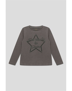 Лонгслив хлопковый с принтом Ovs