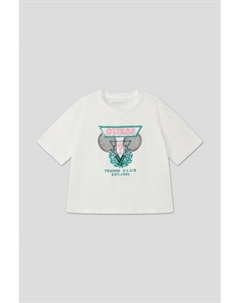 Хлопковая футболка с принтом Guess