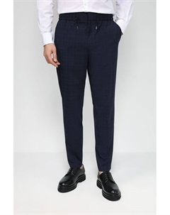 Брюки в клетку на эластичном поясе Hugo